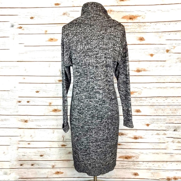 a.n.a Ribbed Cowl Neck Mid length Sweater Dress - Picture 4 of 9